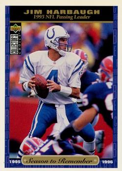 Jim Harbaugh Indianapolis Colts 1996 Upper Deck Collector's Choice NFL Season to Remember #59